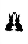 Stencil konijntjes