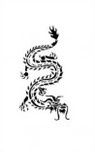 Stencil chinese draak